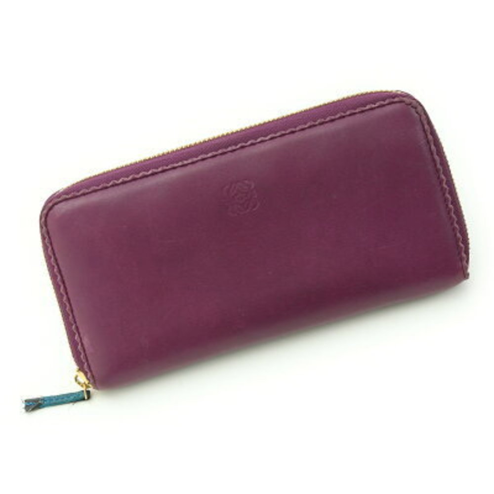 Loewe Long Wallet Anagram Purple